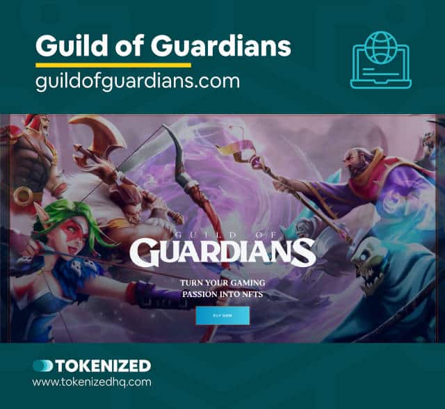 Screenshot of Guild of Guardians, a top NFT game to earn money.