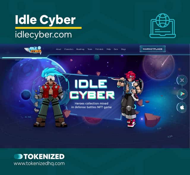 Screenshot of Idle Cyber, a key candidate in the top NFT games in 2022.