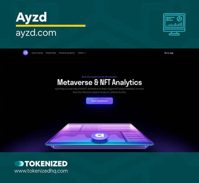 10 NFT Analytics Tools to Boost Your Profits 17 Screenshot of the NFT Market Analytics Tool "Ayzd".