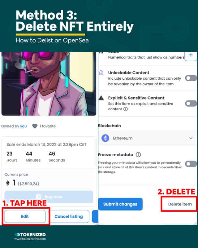 Step-by-Step Guide on How to Delist on OpenSea – Method 3