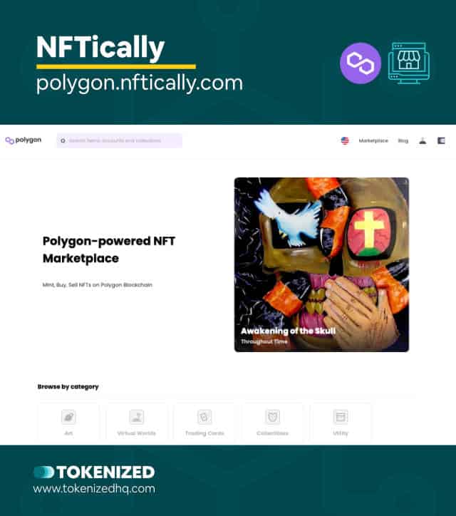 Screenshot of the Polygon NFT Marketplace "NFTically"