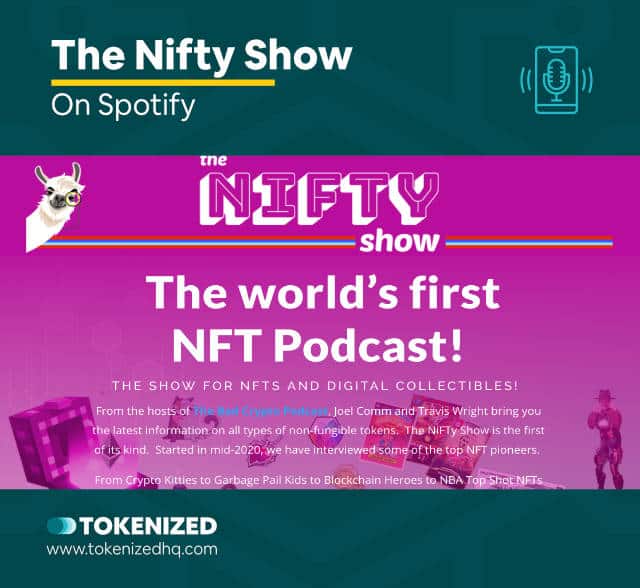 Screenshot of the Podcast "The Nifty Show" that covers NFTs.