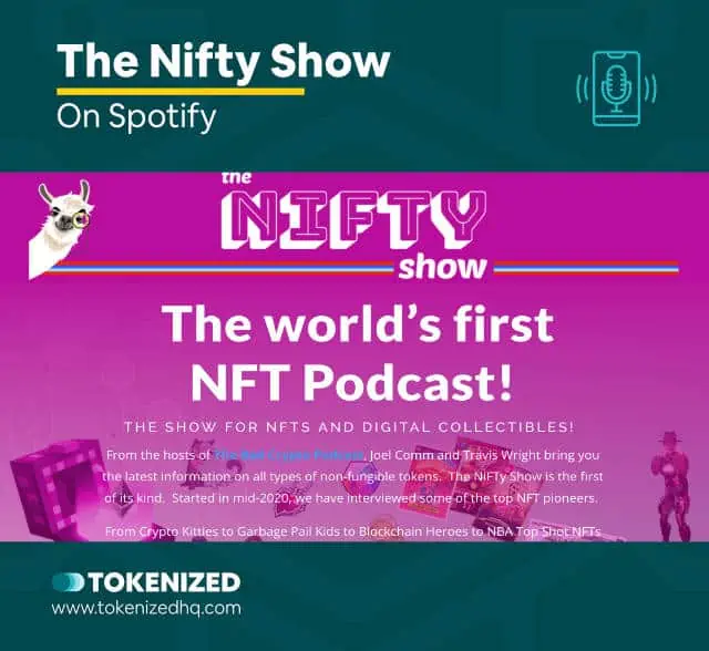 Screenshot of the Podcast "The Nifty Show" that covers NFTs.