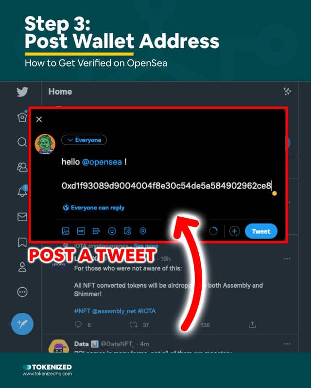 Step-by-step guide explaining how to get verified on OpenSea – Step 3: Proof of Identity