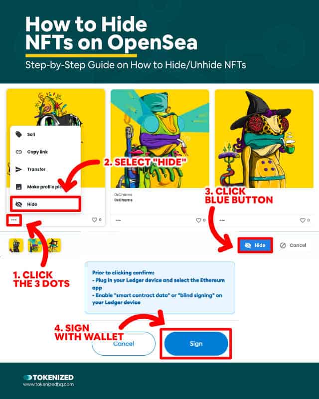 Step-by-Step Guide on How to Hide NFTs on OpenSea