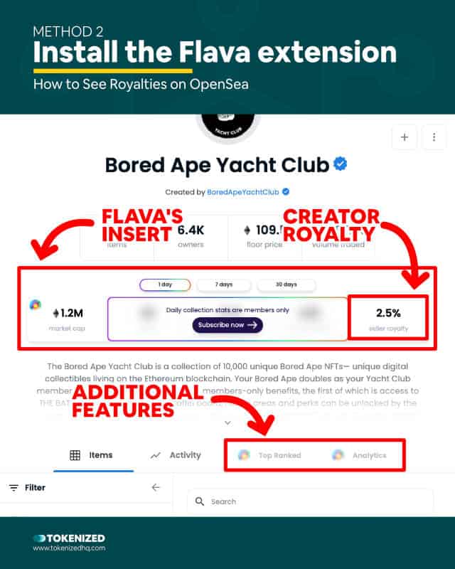 Step-by-step guide on how to see royalties on OpenSea – Method 2