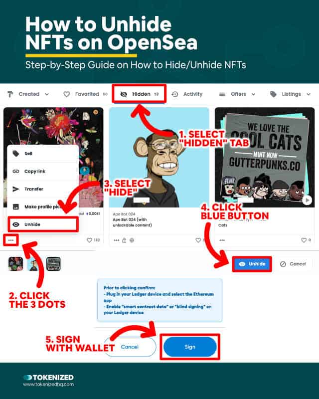 Step-by-Step Guide on How to Unhide NFTs on OpenSea