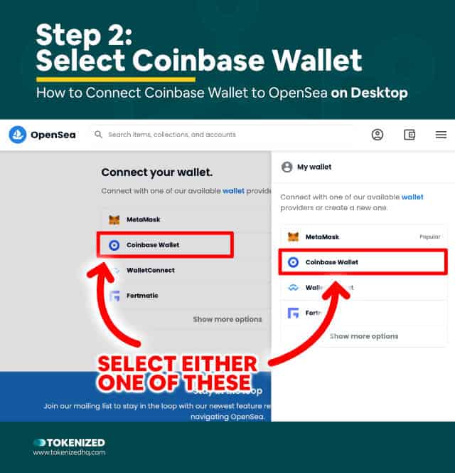 Step-by-Step Guide on How to Connect Coinbase Wallet to OpenSea on Desktop – Step 2