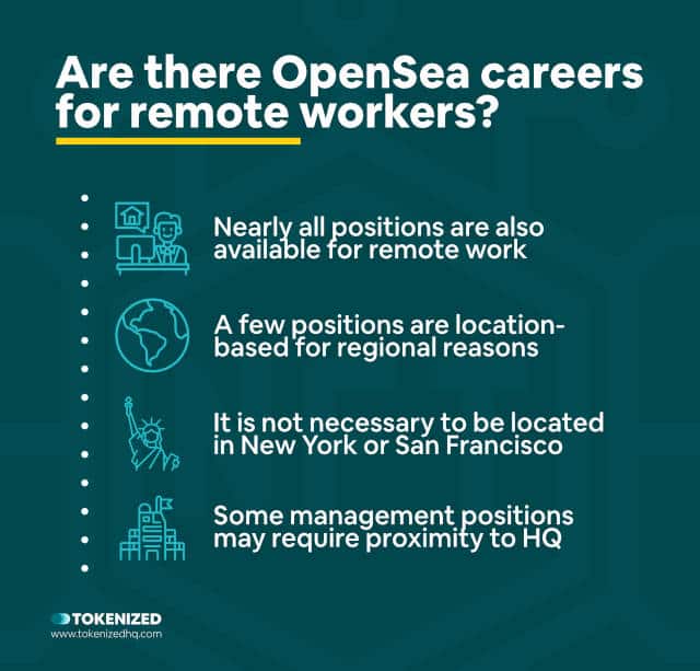 Infographic explaining that OpenSea also has jobs for remote workers.