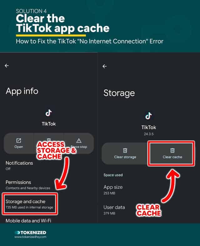 Step-by-step guide how to fix the TikTok No Network Connection error – Solution 4