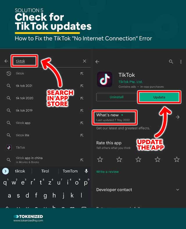 Step-by-step guide how to fix the TikTok No Network Connection error – Solution 5