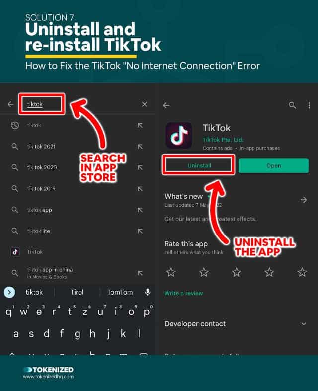 Step-by-step guide how to fix the TikTok No Network Connection error – Solution 7