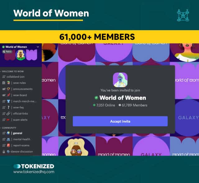 Screenshot of the World of Women NFT Community Discord