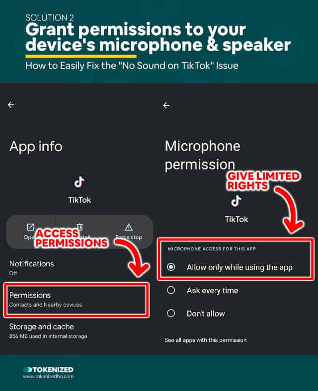 Step-by-step guide how to fix the "No sound on TikTok" issue – Solution 2