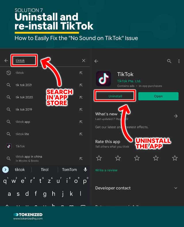 Step-by-step guide how to fix the "No sound on TikTok" issue – Solution 7