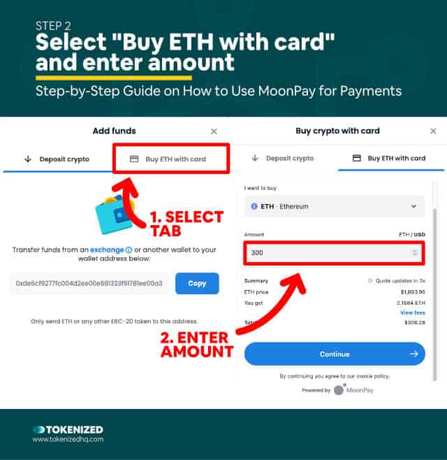 Step-by-step guide on How to Use MoonPay for OpenSea Credit Card Payments – Step 2