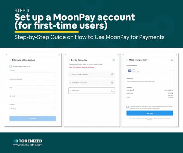 Step-by-step guide on How to Use MoonPay for OpenSea Credit Card Payments – Step 4