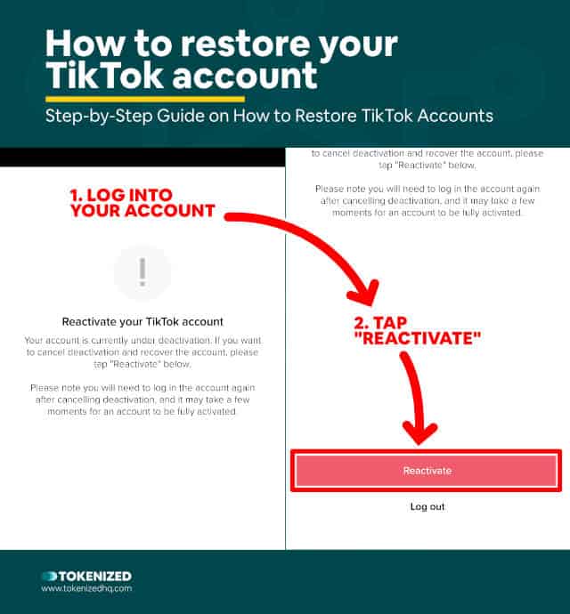 Step-by-Step guide on how to restore TikTok accounts.