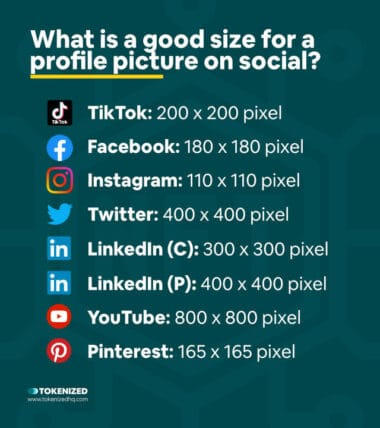 Solved: The Correct TikTok Profile Picture Size in 2023 — Tokenized