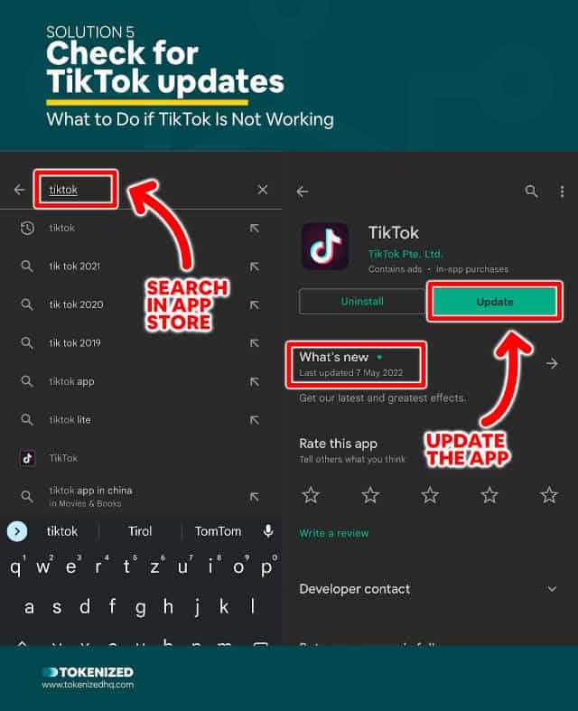Step-by-step guide what to do it TikTok is not working – Solution 5