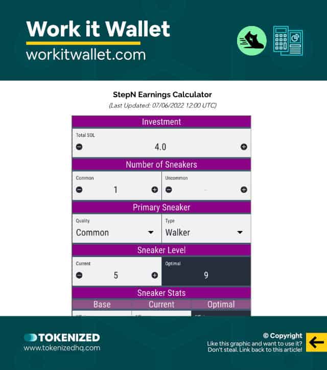 STEPN Calculator