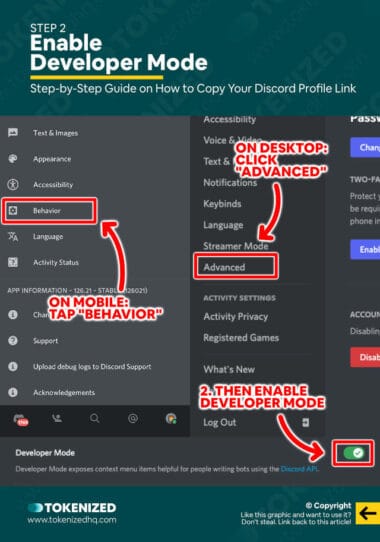 how to link your discord profile on pc