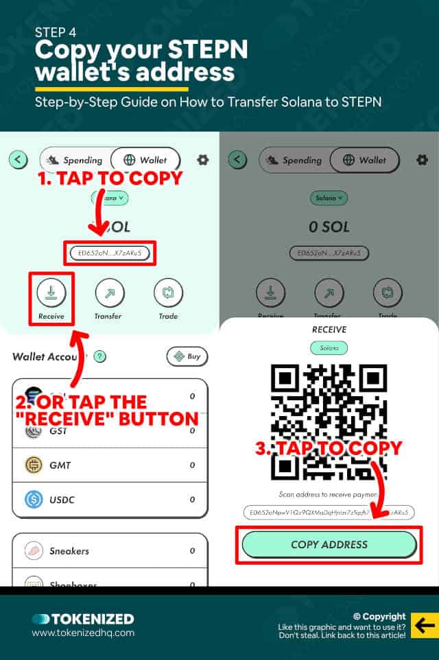 Step-by-step guide on how to transfer Solana to STEPN – Step 4