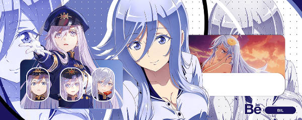 Beautiful Discord banner of anime girl in uniform