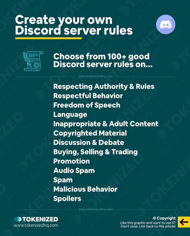 8 Excellent Discord Server Rules Templates — Tokenized (2023)