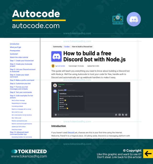 Discord Developer Portal: Create Your First Discord Bot — Tokenized