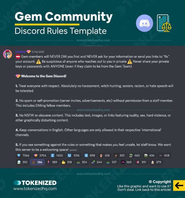 8 Excellent Discord Server Rules Templates — Tokenized (2023)