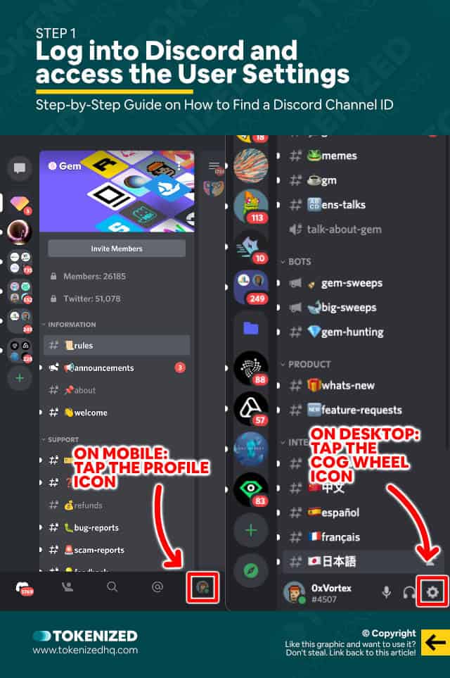 Step-by-step guide on how to get a Discord channel ID – Step 1