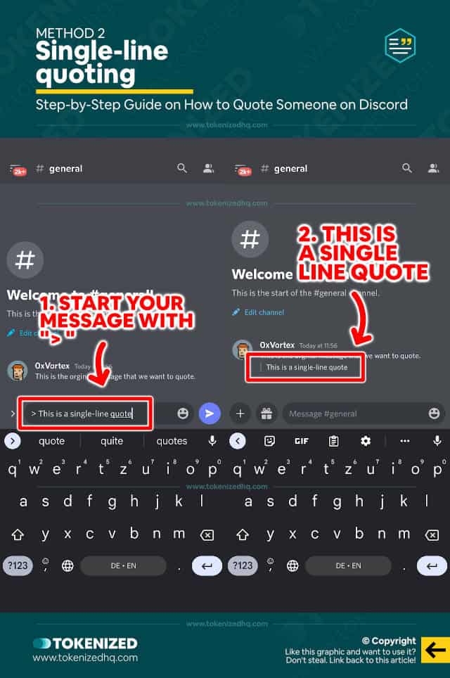 Step-by-step guide on how to quote a message on Discord – Method 2