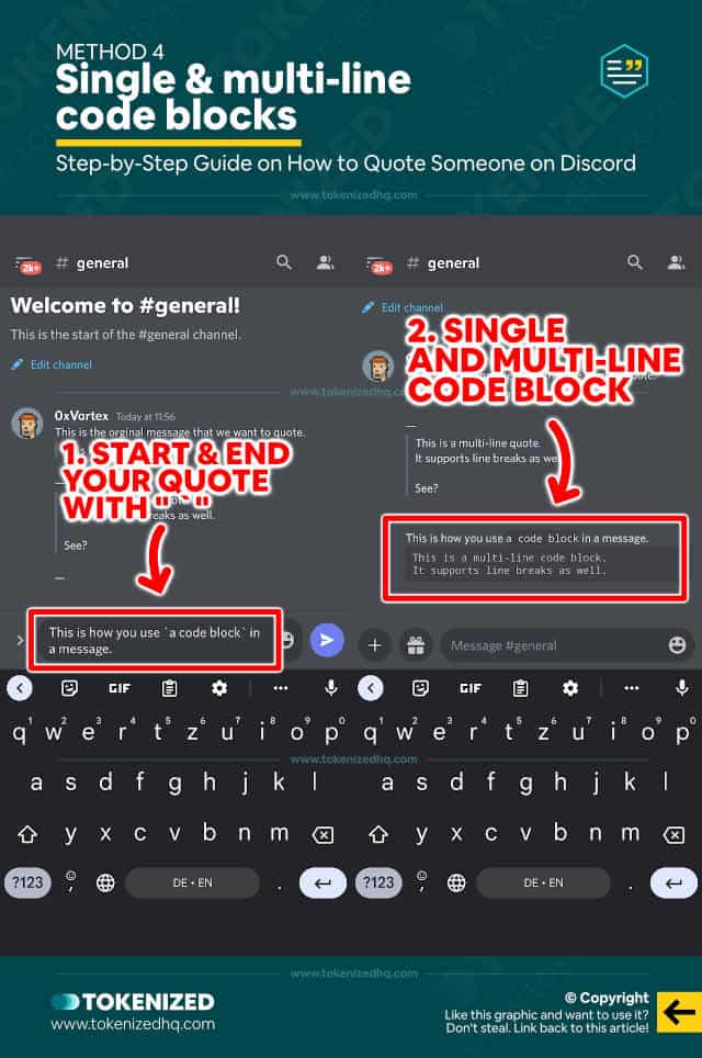 Step-by-step guide on how to quote a message on Discord – Method 4