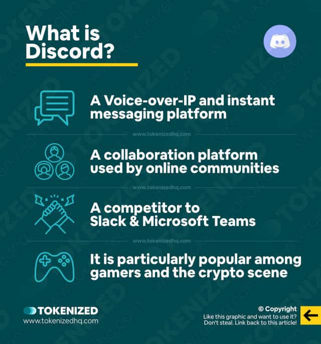 Infographic explaining what Discord is.