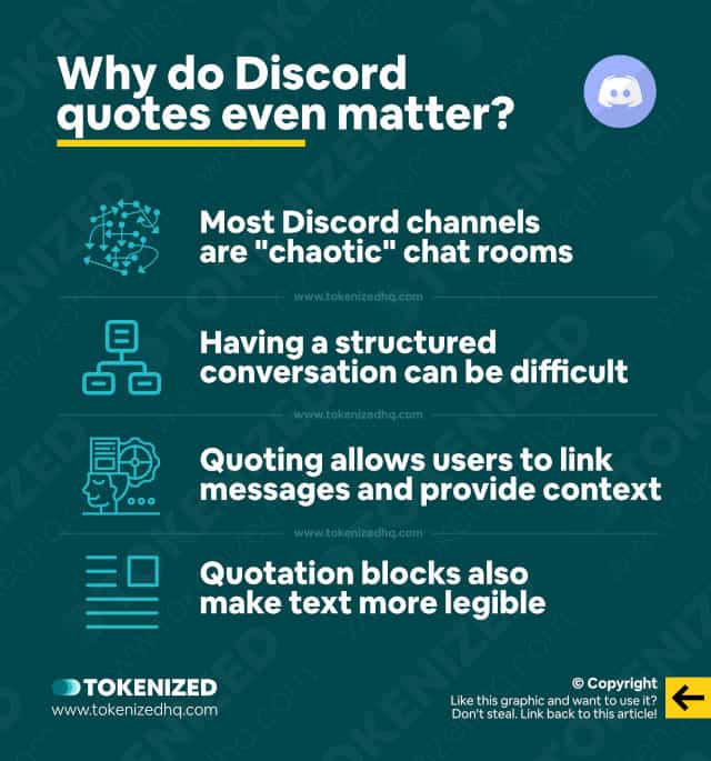 Infographic explaining why Discord quotes matter to users.