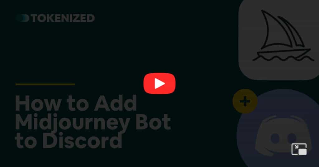 Video overlay image for the blog post "How to Add Midjourney Bot to Discord Server"