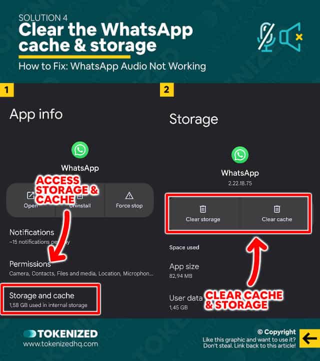 Step-by-step guide on how to fix cases of WhatsApp audio not working – Solution 4