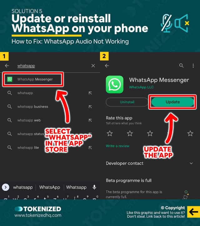 Step-by-step guide on how to fix cases of WhatsApp audio not working – Solution 5