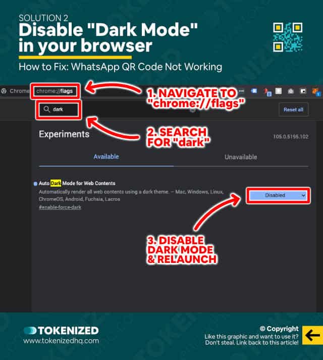  SOLVED WhatsApp QR Code Not Working Tokenized