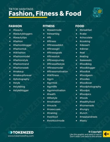 250+ Powerful TikTok Hashtags [+ Free PDF] — Tokenized