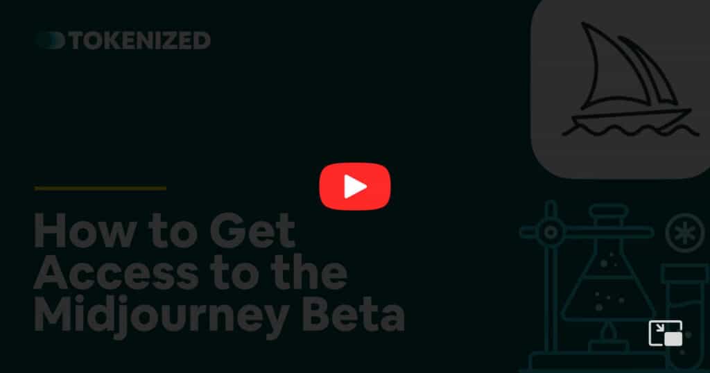 Video overlay image for the blog post "How to Get Access to the Midjourney Beta"