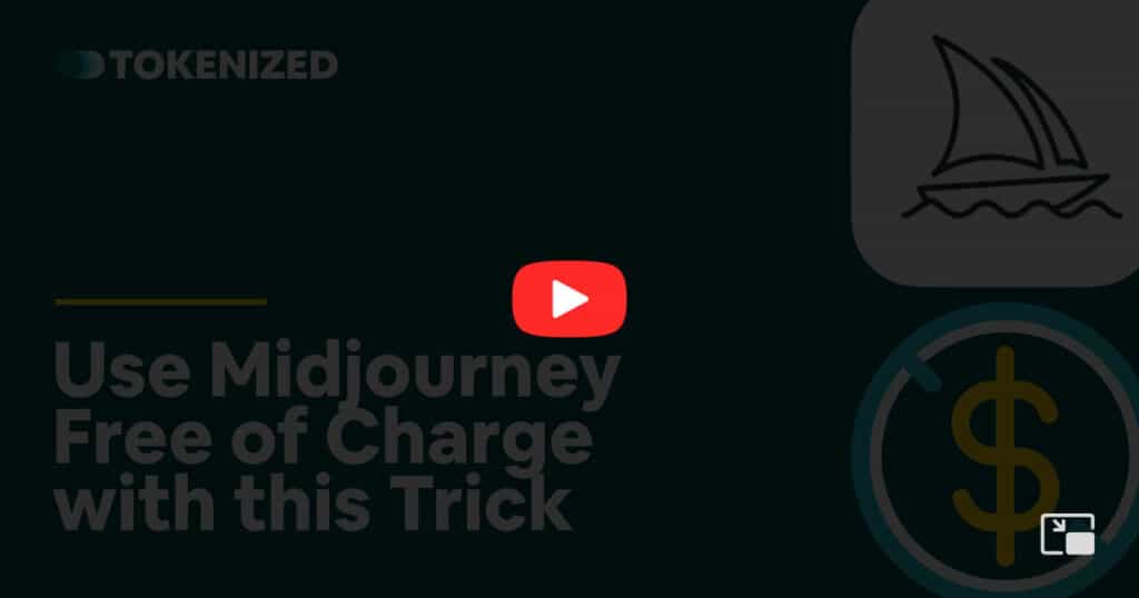 Video overlay image for the blog post "Use Midjourney Free of Charge with this Trick"