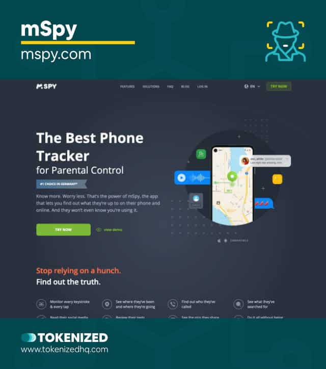 Screenshots of the "mSpy" Instagram account viewer website.