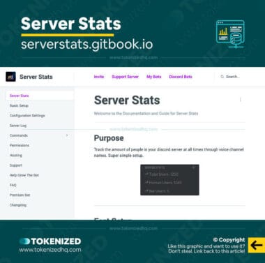 how to add server stats on discord
