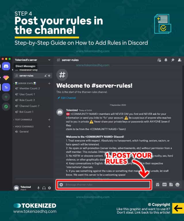 Solved How To Add Rules In Discord The Right Way — Tokenized 