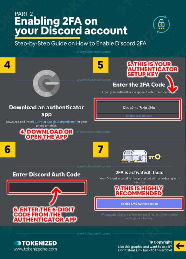 Step-by-step guide explaining how to enable 2FA on Discord - Part 2