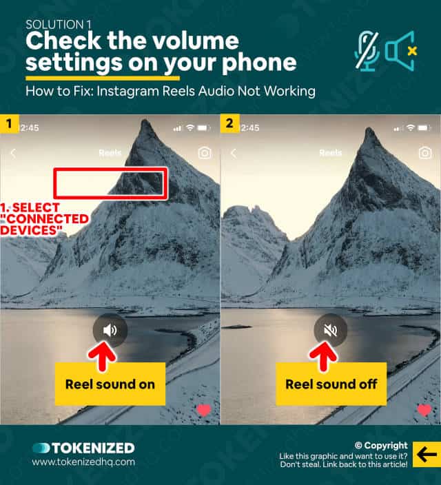Step-by-step guide on how to fix Instagram Reels audio not working – Solution 1
