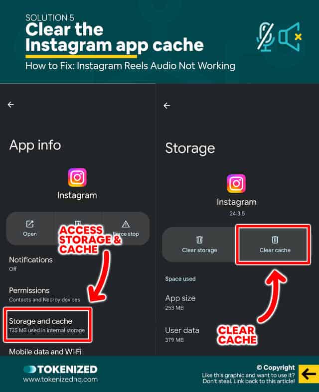 Step-by-step guide on how to fix Instagram Reels audio not working – Solution 5