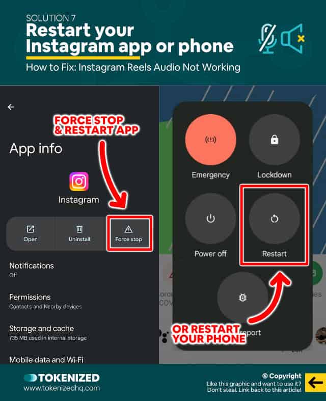 Step-by-step guide on how to fix Instagram Reels audio not working – Solution 7